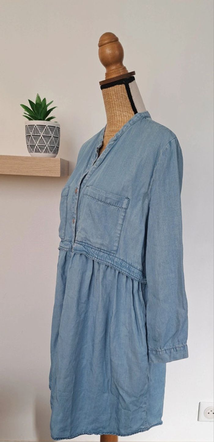 Robe bleu claire Zara - photo numéro 7