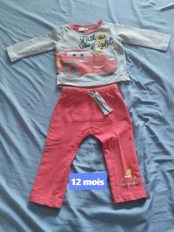 Ensemble Cars taille 12 mois