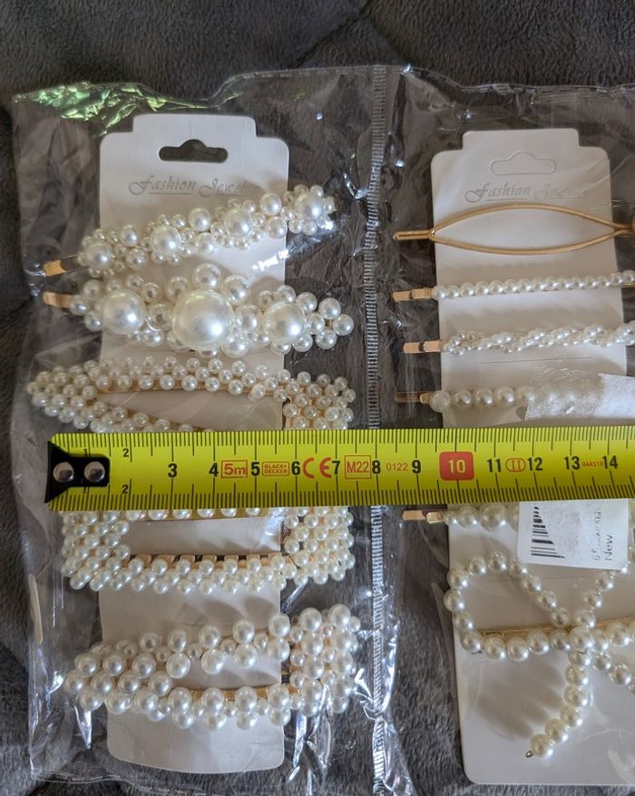 pinces à cheveux , pinces perles neuves - photo numéro 3