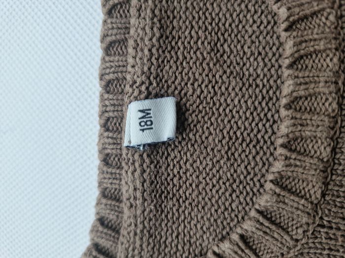 Pull sans manches garçon 18 mois Sans marque Marron - photo numéro 3