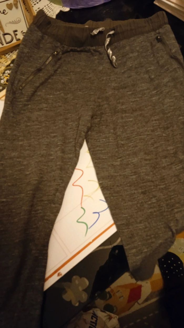 Lot 2 pantalons joggings fille - photo numéro 3