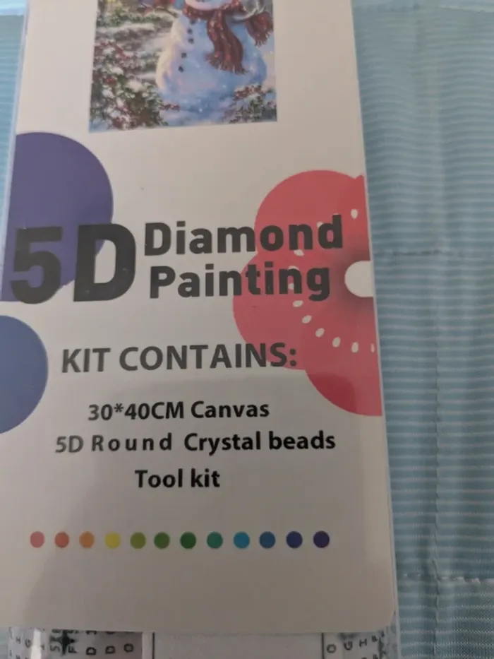 Diamond painting 5D Noel. 30x30 Cm - photo numéro 3