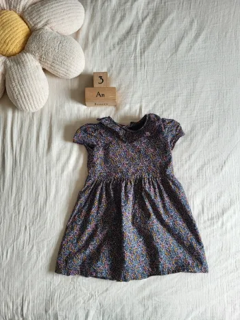 Jolie robe col claudine pour la rentrée scolaire Septembre automne