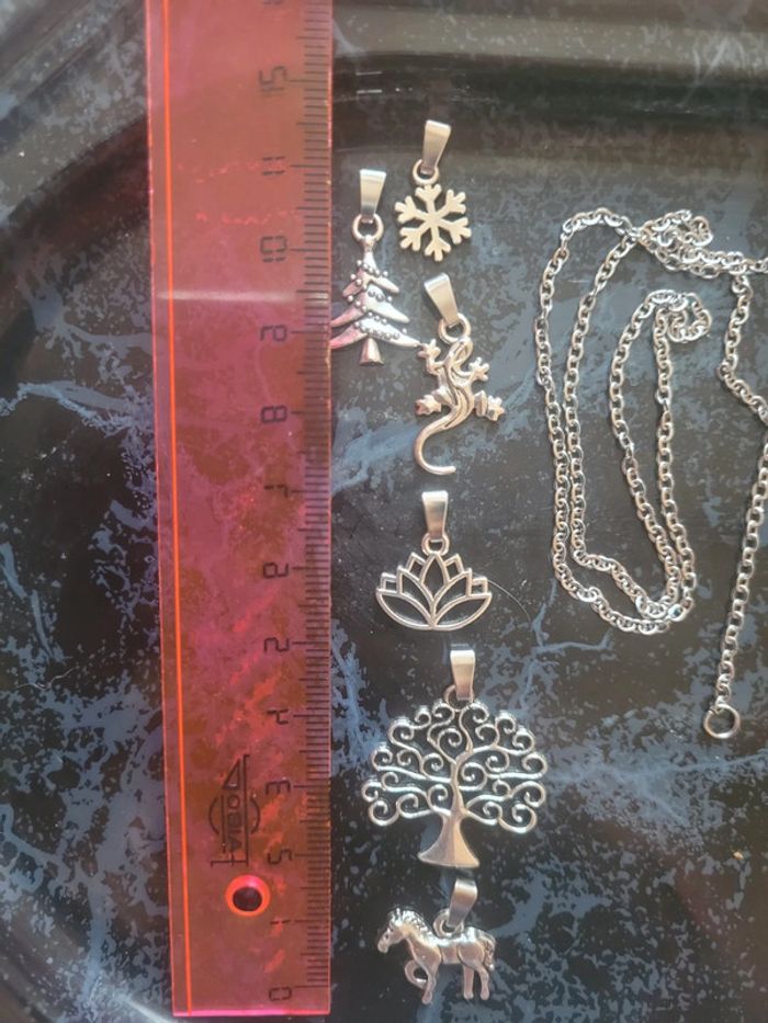 Chaine en acier inoxydable avec son pendentif - photo numéro 8