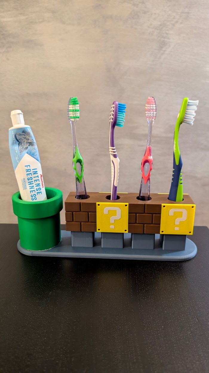 Porte brosse a dents 3d - photo numéro 2