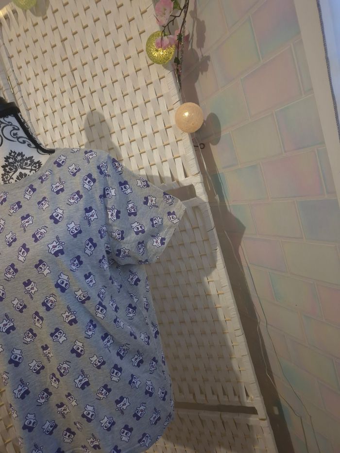 👾joli T-shirt Tamagotchi x Undiz gris chiné femme TM / 38 - photo numéro 5