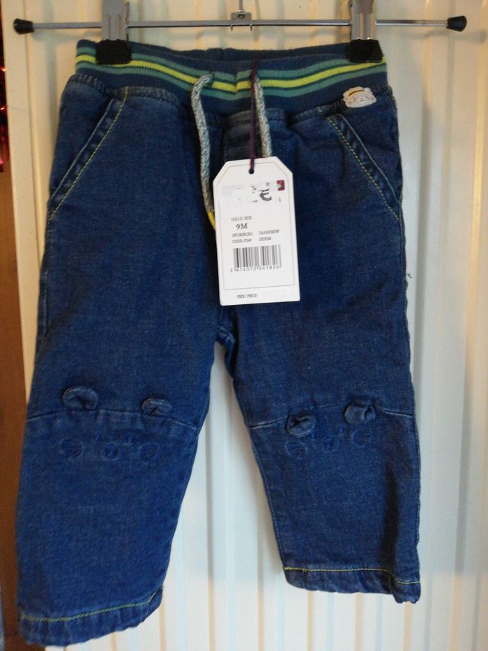 Pantalon jean doublé polaire hiver Sergent Major 9 mois neuf jamais porté