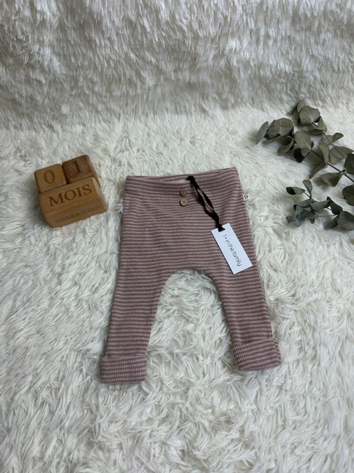 1+ in the family legging mauve taille 1 mois