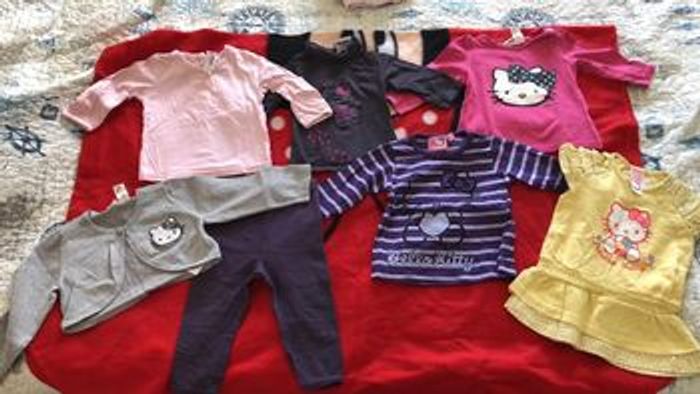 tee shirt hello kitty 6 m et bolero robe