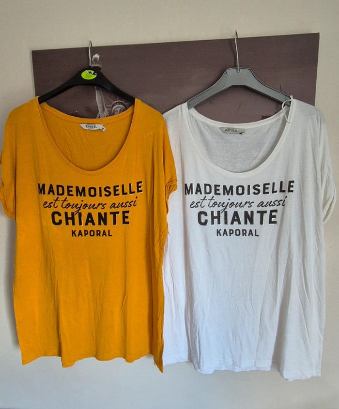 Lot de 2 t-shirts femme taille XL
