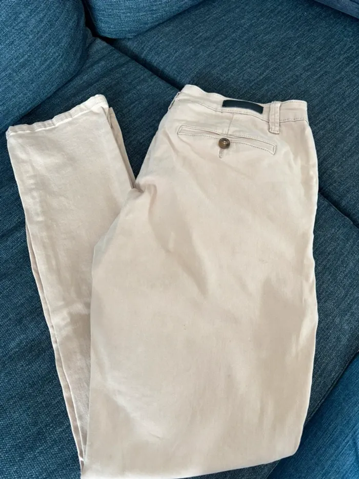 Pantalon chino beige