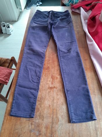 Pantalon slim violet