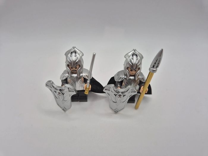 Figurines type lego 2 guerriers elfes seigneur des anneaux / hobbit - photo numéro 6