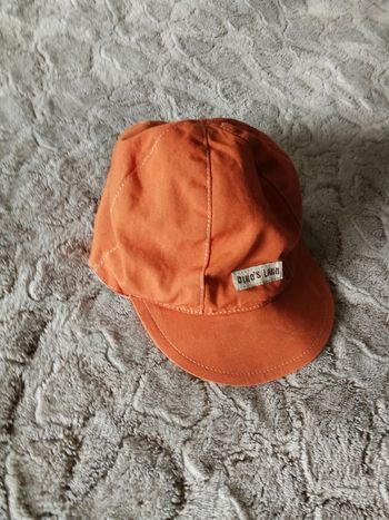 Casquette orange pour bébé 6 mois Dino's Land