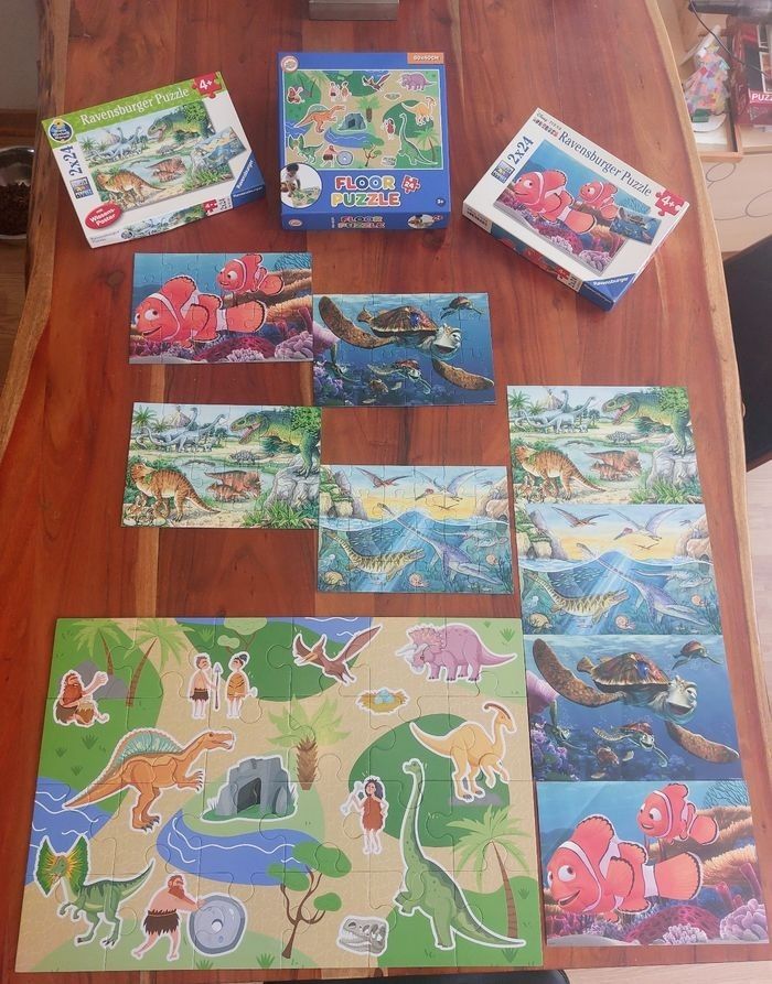 Puzzles 24 pièces "Dinosaures" et "Le monde de Némo" - photo numéro 5