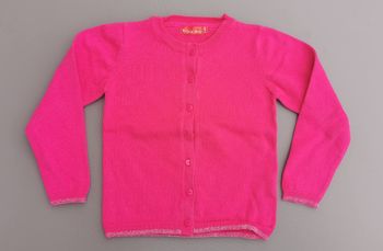 Gilet fushia 5 ans fille Tissaïa Basics 