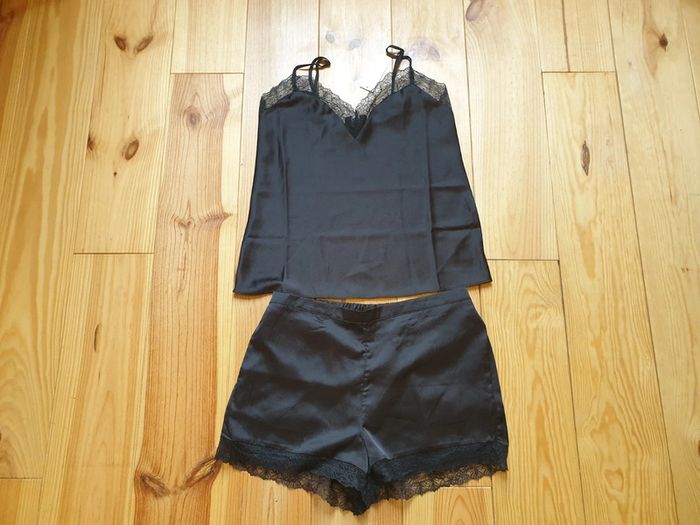 Pyjama 2 pièces Etam noir