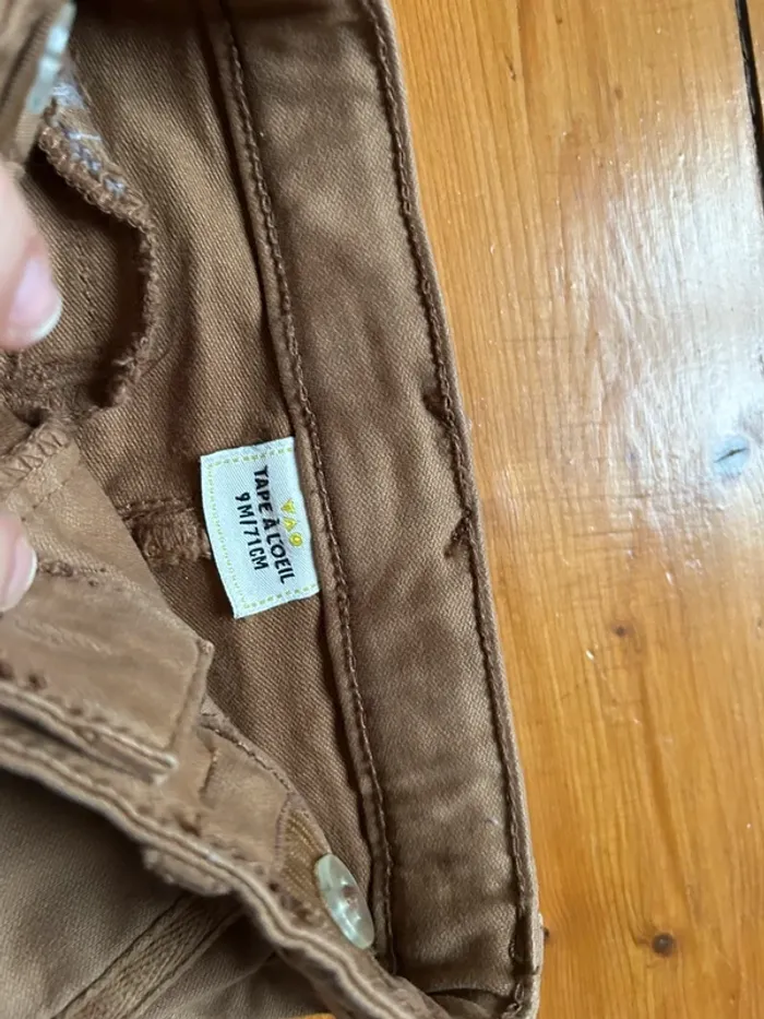 Pantalon marron 9 mois - photo numéro 2