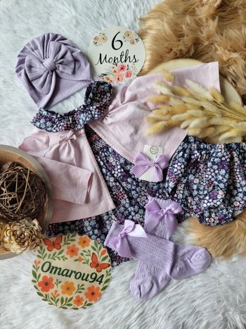 Magnifique ensemble complet 5 pièces sergent major fille 6 mois 🎀