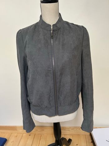 Veste en suédine gris - taille 40