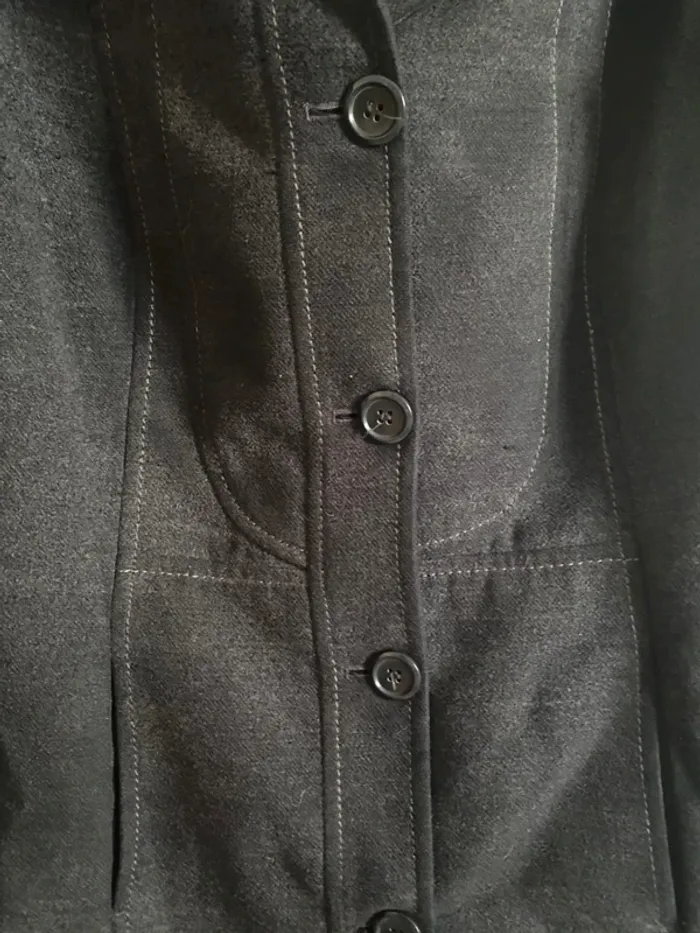 Manteau noir Kiabi – Taille XL – Élégant & original 🖤 - photo numéro 4