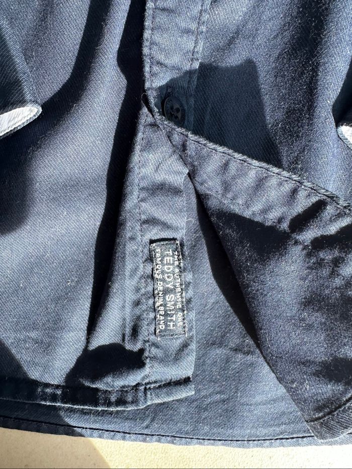 Chemise Teddy Smith bleu marine taille M 👔 - photo numéro 7