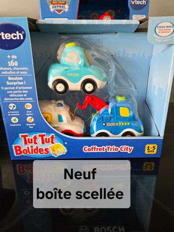 Coffret neuf Trio Tut Tut bolides 