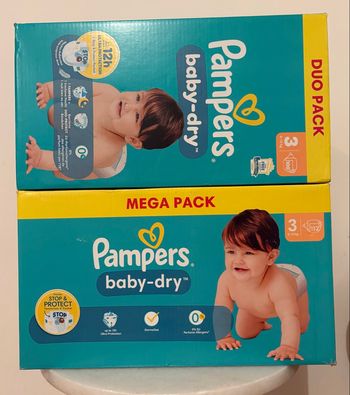 2 pack Pampers Taille 3 