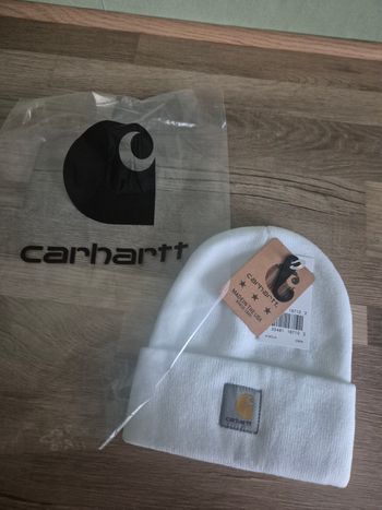 Bonnet mixte blanc taille unique coton