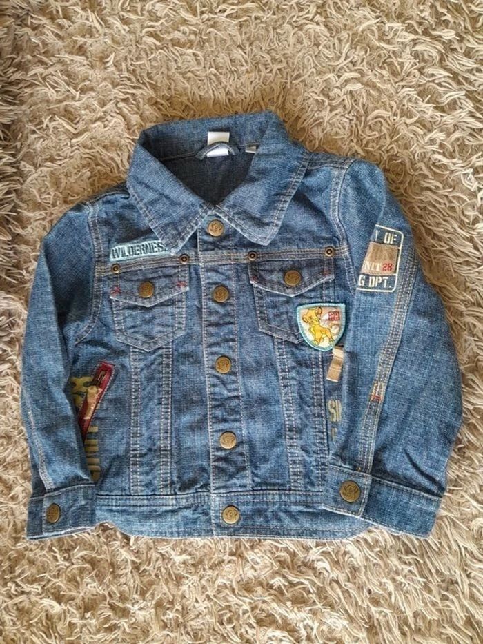 Veste en jeans roi lion