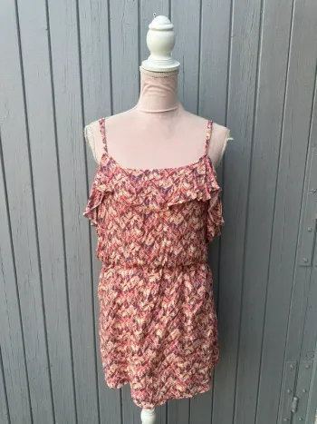 Robe d’été fines bretelles colorée doublée Bréal 44/XXL