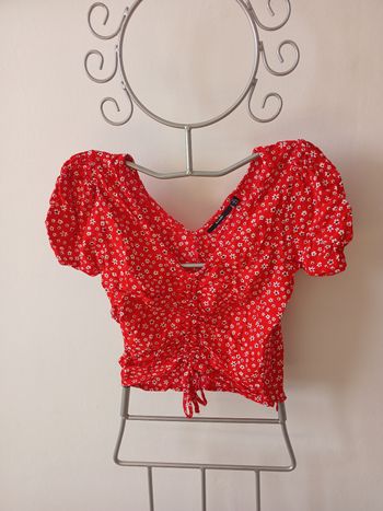 Blouse manches courtes tres bon état taille xs 34 