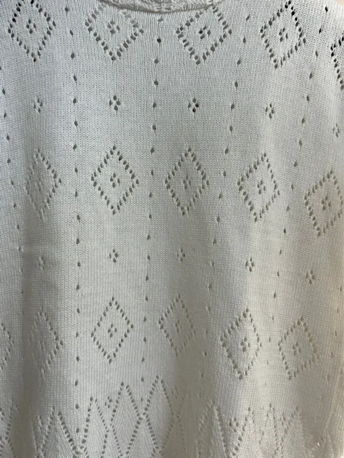 Pull tricot ajouré broderies Mango - photo numéro 5