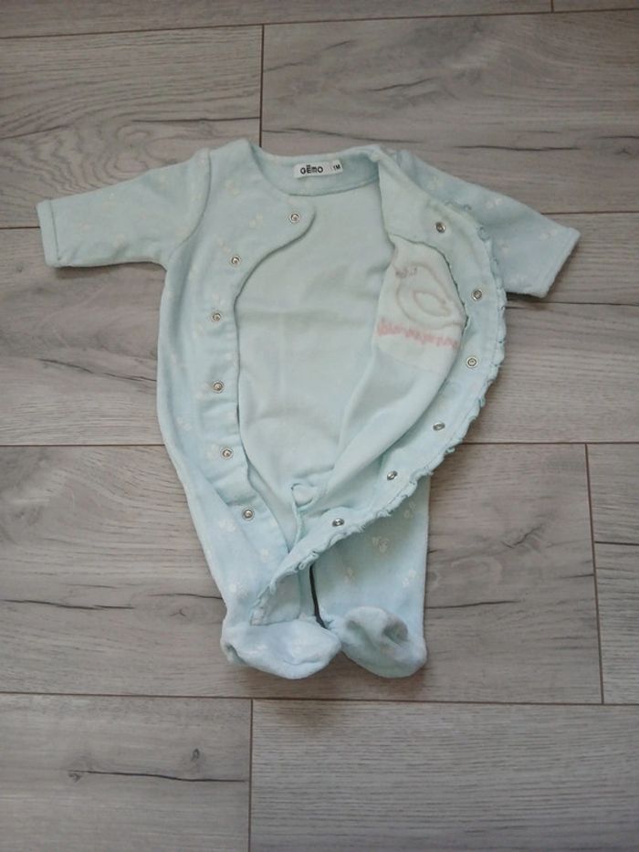 Pyjama velour ~ Gemo ~ 1mois - photo numéro 3