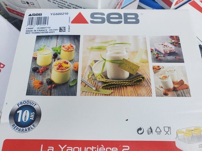 Yaourtière SEB YG500210, 8 pots - photo numéro 2