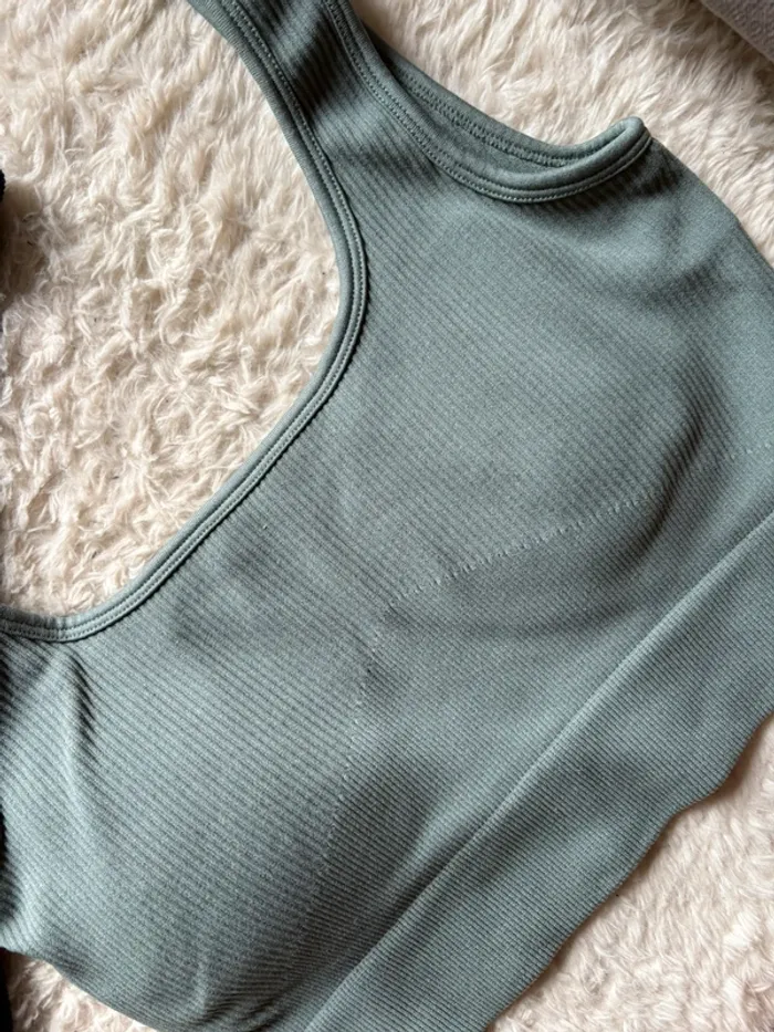 Lot de 2 brassières - bleu et verte - photo numéro 6