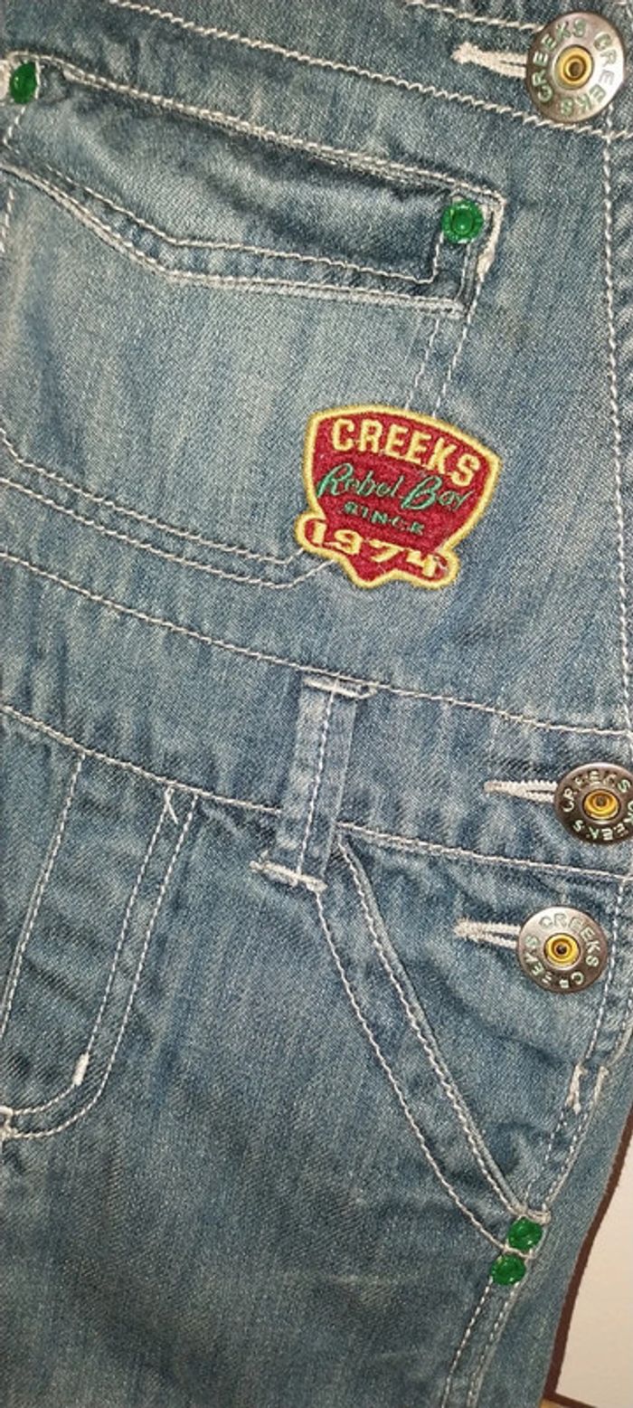 Salopette en jean Creeks excellent état 24 mois / 2 ans - photo numéro 4