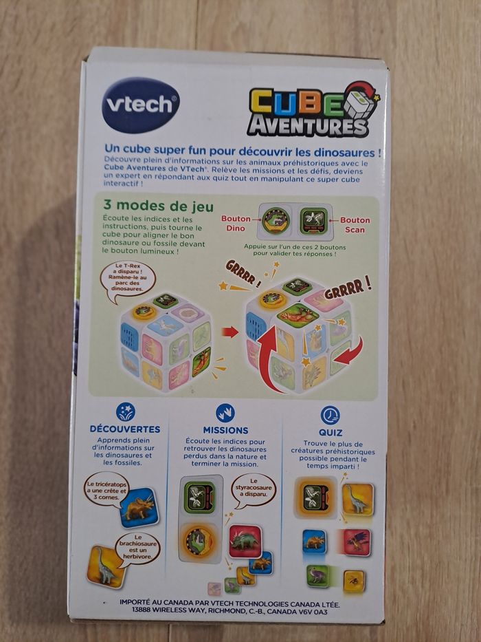 Cube aventures dinos vtech neuf - photo numéro 4