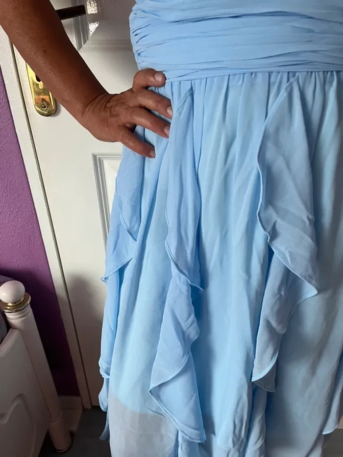 Robe de soirée bleu ciel - photo numéro 2