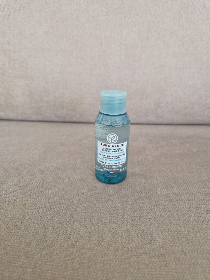 Eau micellaire 2 en 1 Pure Algue 50mL, Yves Rocher