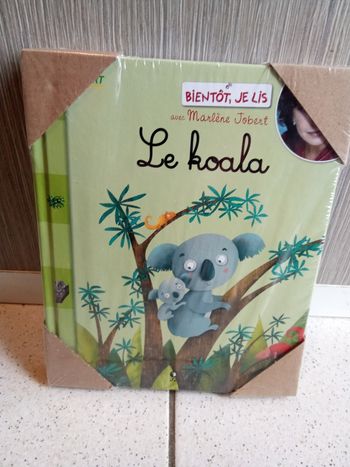 Lot de 2 livres neufs bientôt le lis, avec Marlène Joubert, le hérisson, le koala, histoire, imagier, animaux, dès 2 ans