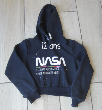Sweat shirt a capuche Nasa