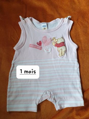 Combishort winnie l ourson 1 mois