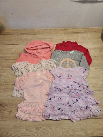Lot robe Tee-shirt sweat 6 mois