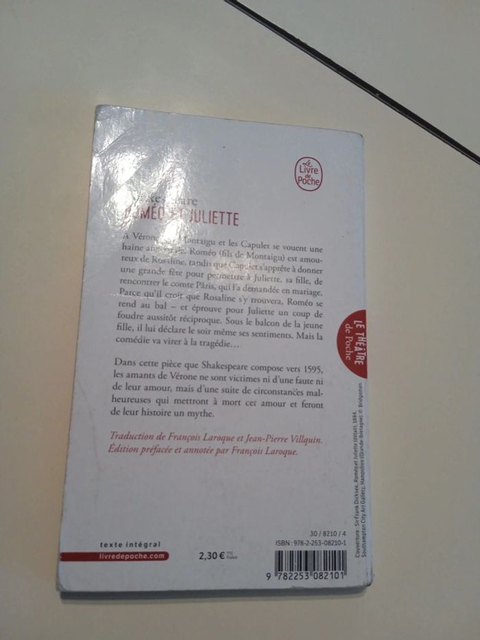 Livre Roméo et Juliette Shakespeare - photo numéro 2