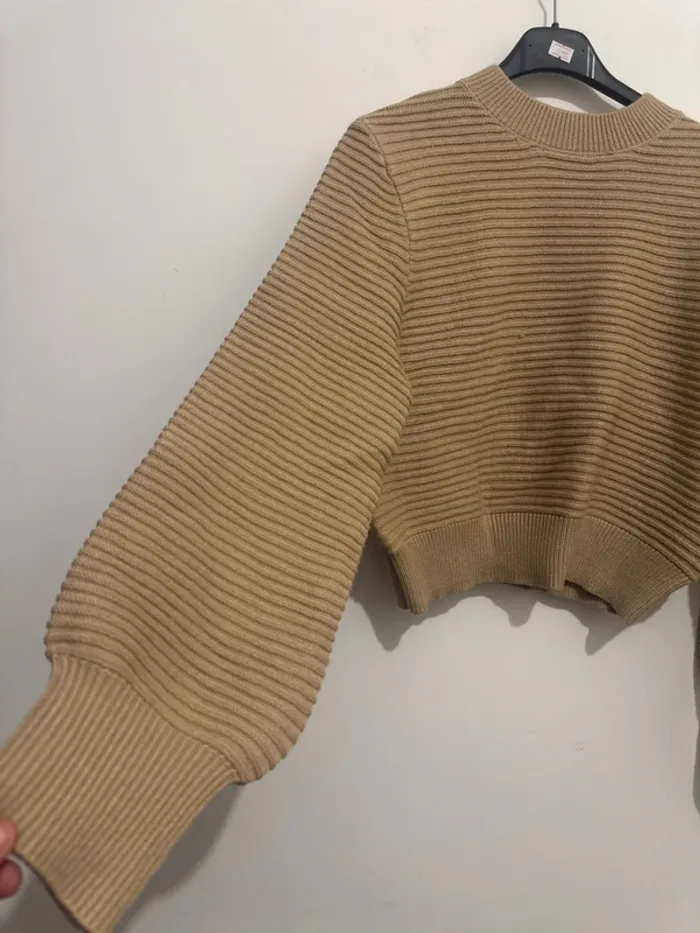 Pull Femme – Beige – Taille M - photo numéro 2