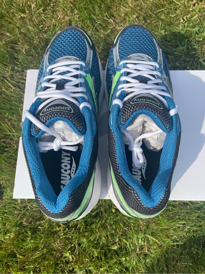 Saucony Progrid Omni 9 Blue / Lime - Homme 46 - photo numéro 4