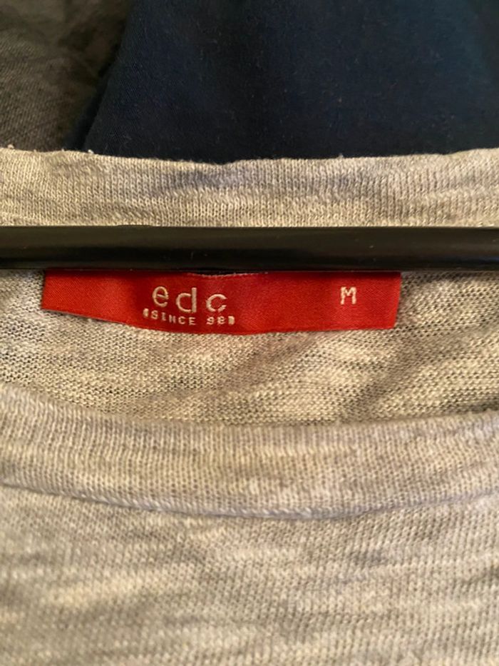 T-shirt gris EDC Taille M - photo numéro 3