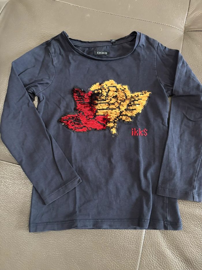 T-shirt IKKS 4 ans avec sequins réversibles