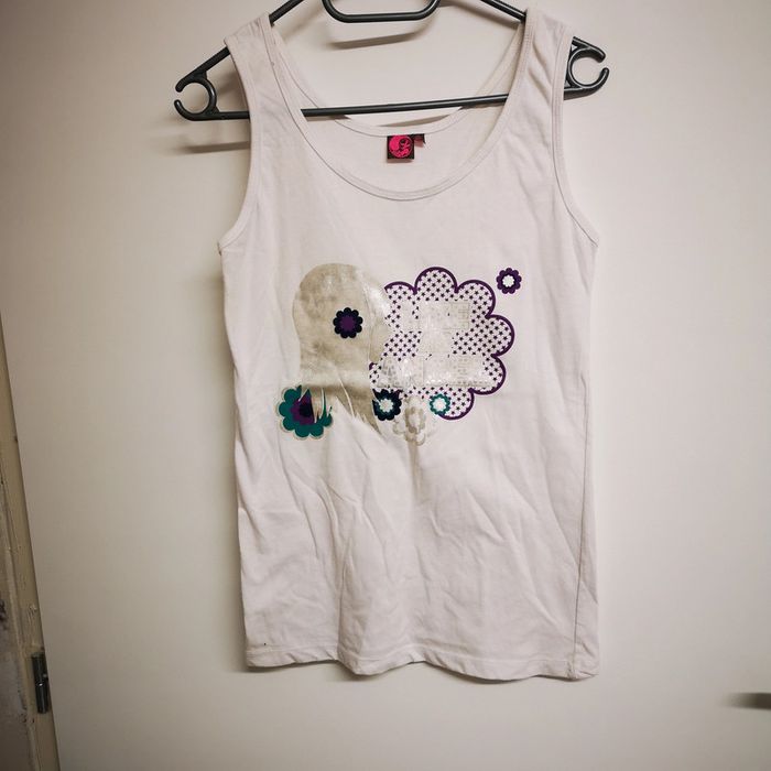 T shirt Marcel débardeur blanc